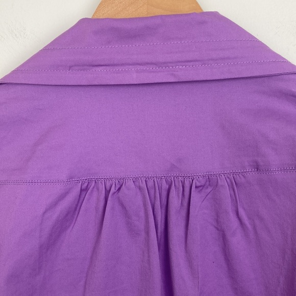 NEW Studio Works Purple Stretch Cotton Poplin Casual Jacket - Picture 5 of 11